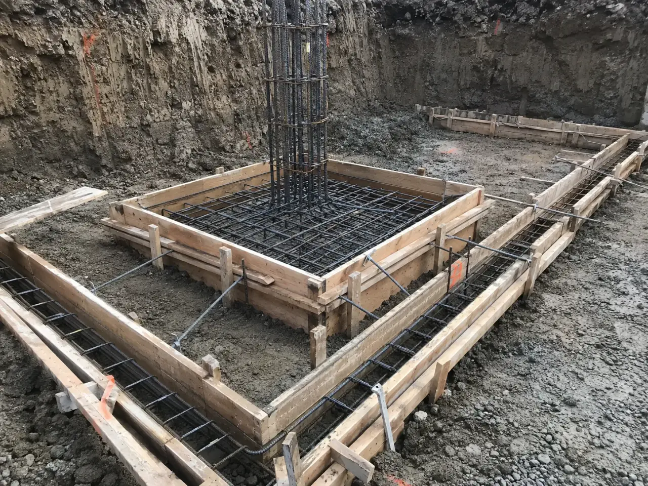 Spread and Strip Footings being built and completed on site by Harrowgate Group