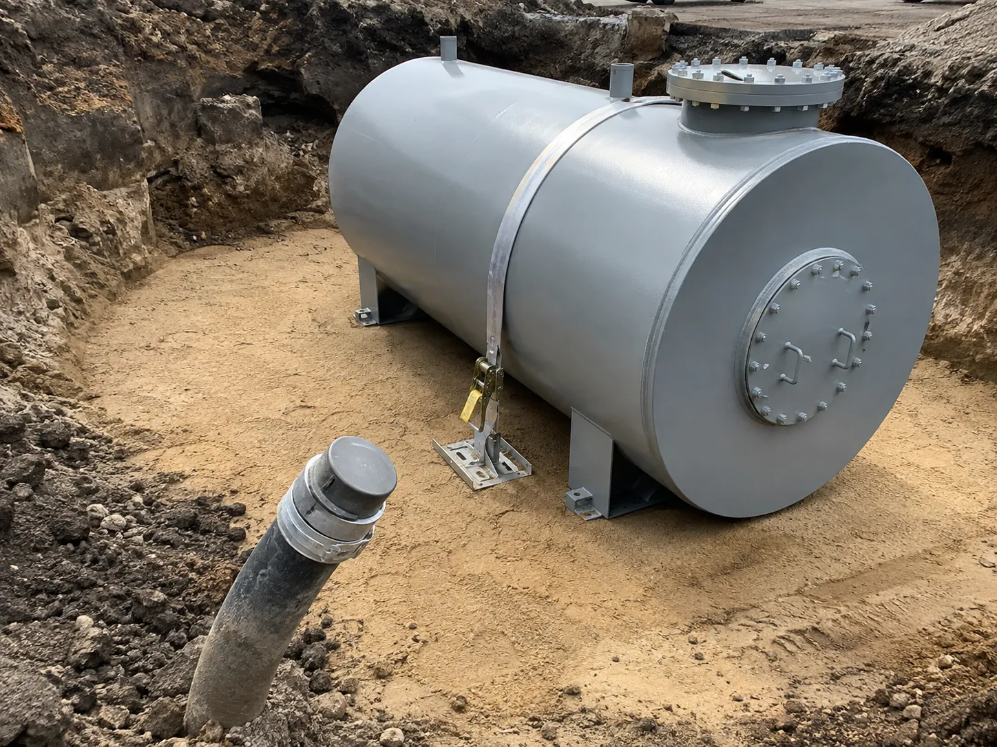 Storage Tank Installation and Replacement being built and completed on site by Harrowgate Group