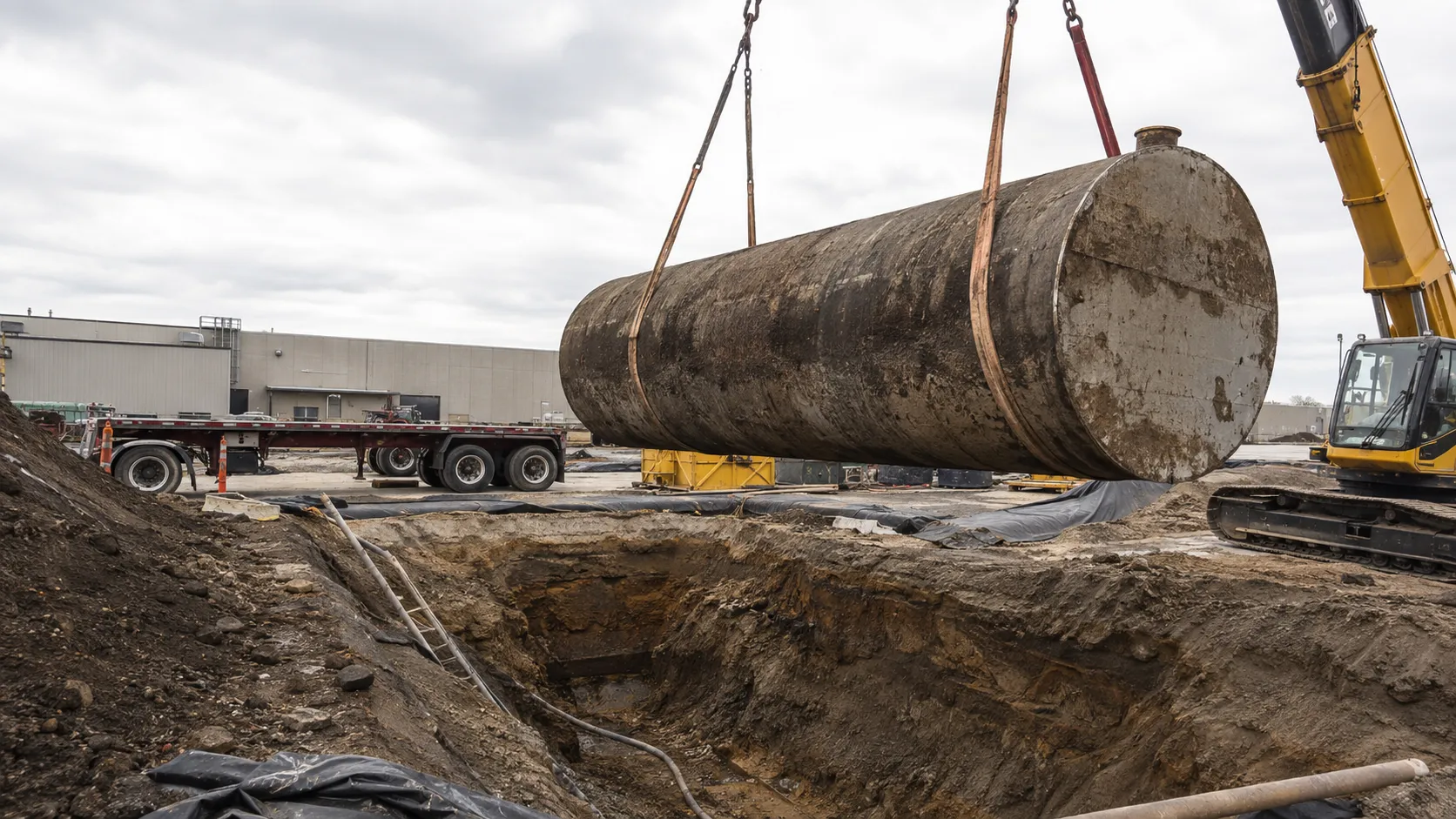 Storage Tank Removal, completed by Harrowgate Group