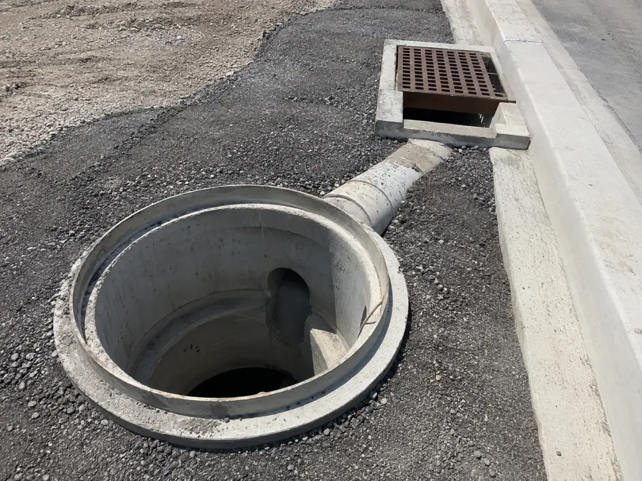 Storm Sewer Installation in Milton being built and completed on site by Harrowgate Group