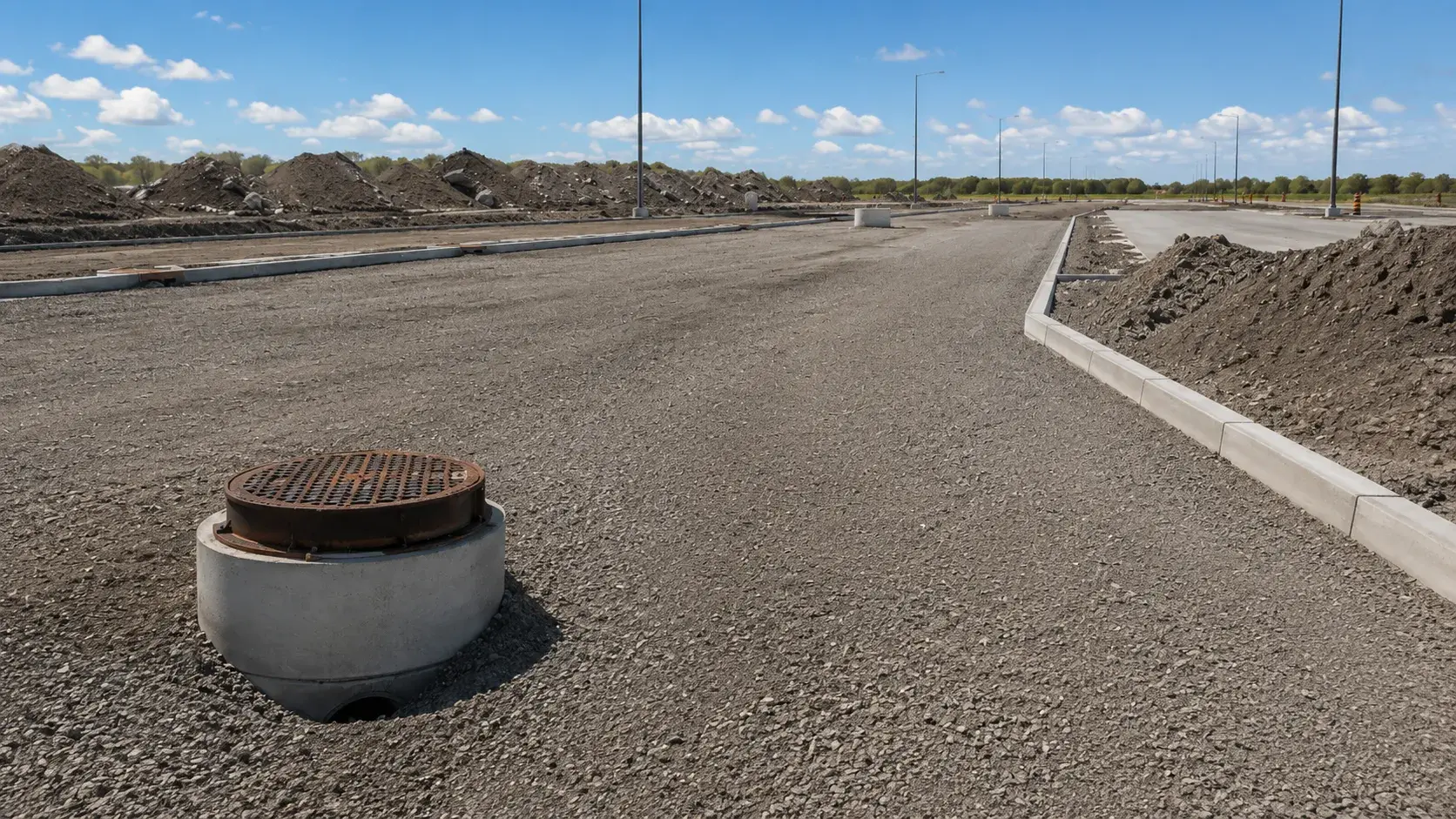 Storm Sewer Installation in Milton, Ontario, completed by Harrowgate Group