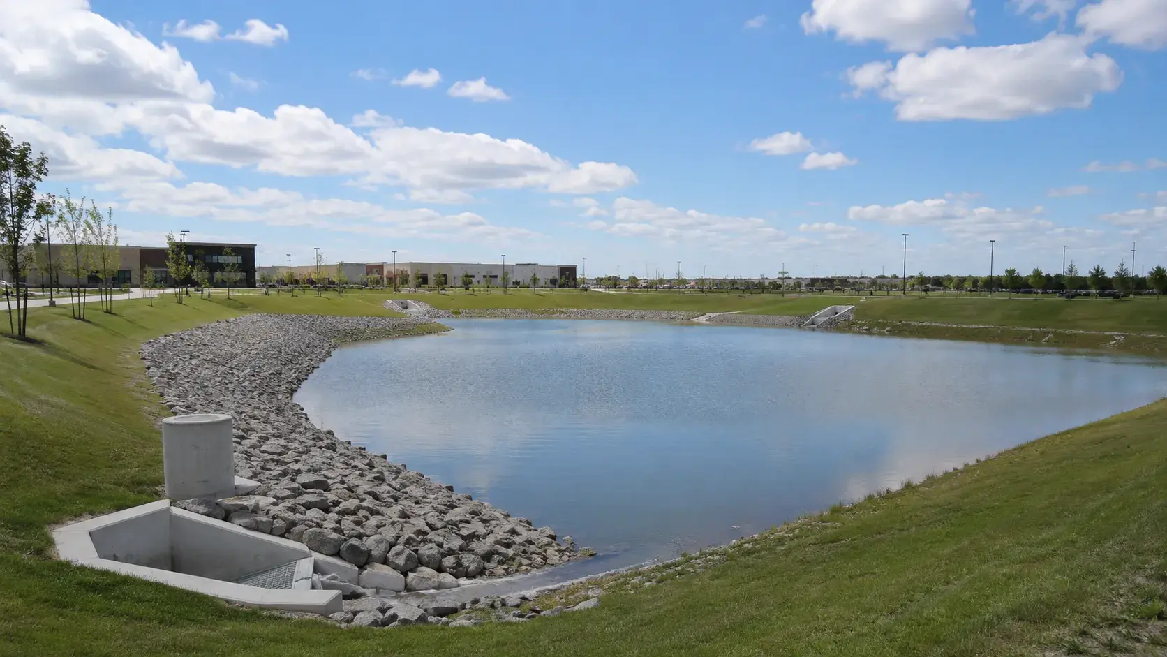 Stormwater Management Ponds in Pickering, Ontario, completed by Harrowgate Group