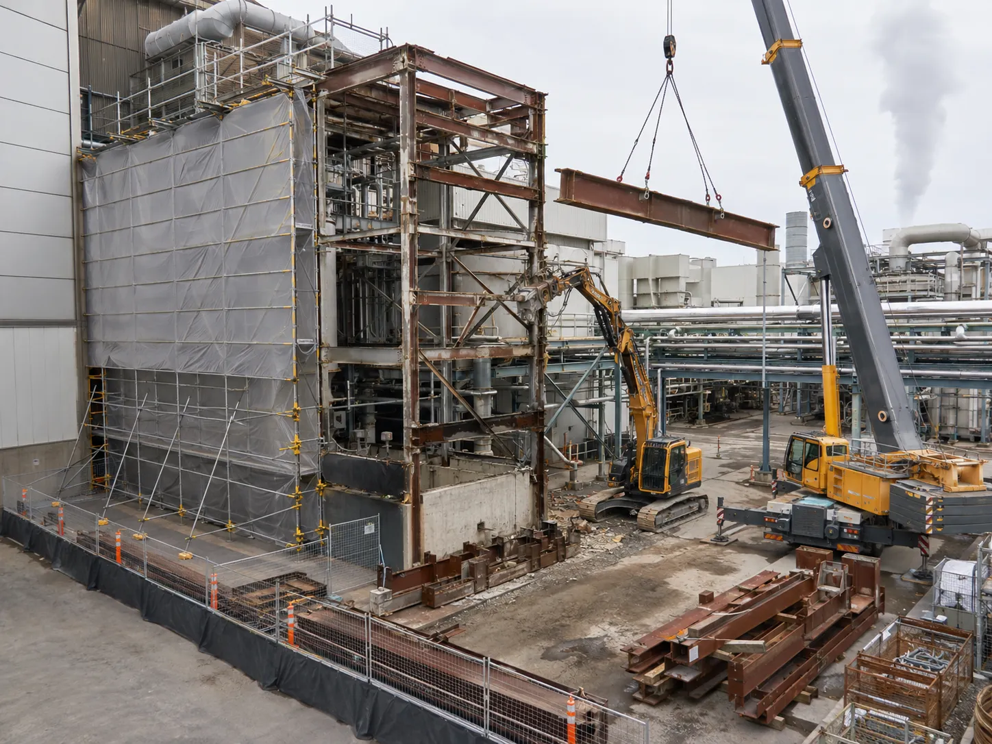 Structural Dismantling across Ajax property by Harrowgate Group