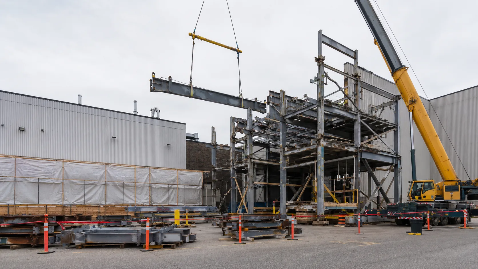 Structural Dismantling in Ajax, Ontario, completed by Harrowgate Group