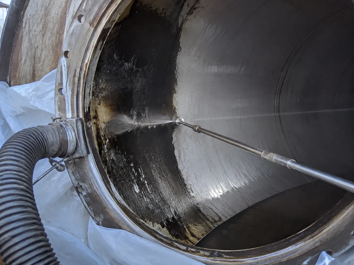 Tank and Vessel Cleaning being built and completed on site by Harrowgate Group