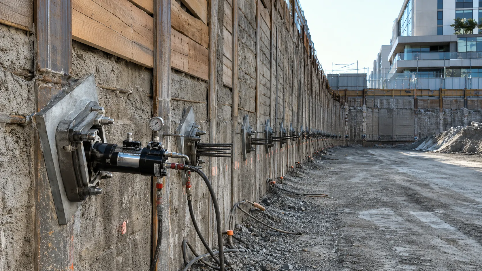Tiebacks and Soil Anchors, completed by Harrowgate Group