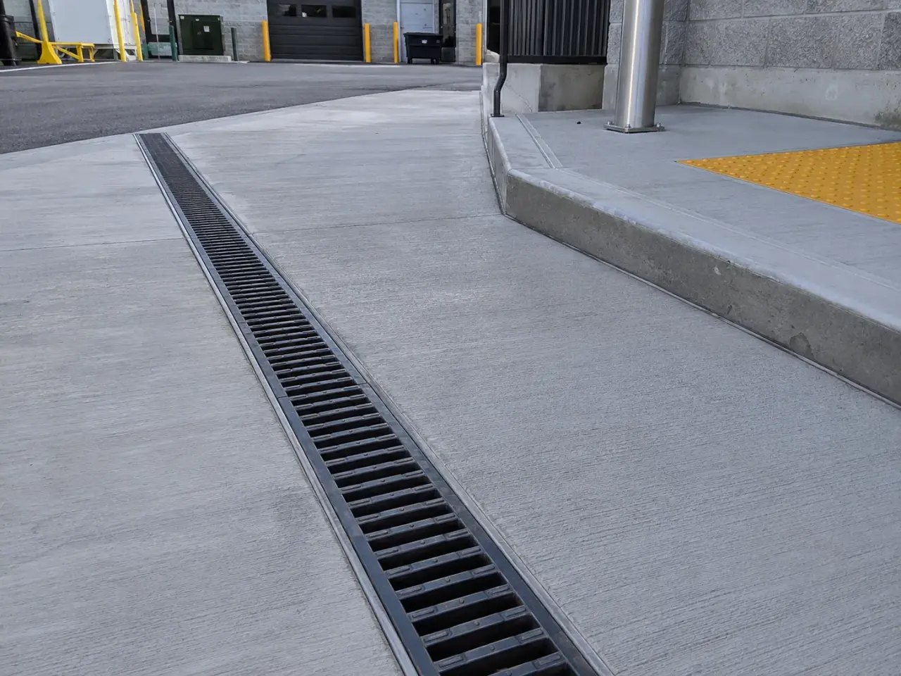 Trench Drain Installation being built and completed on site by Harrowgate Group