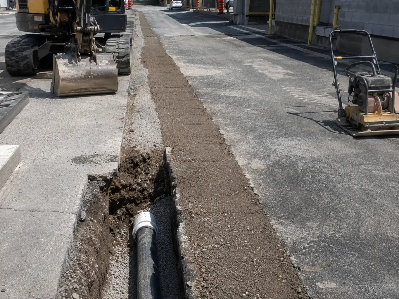 How we excavate and close a utility trench by Harrowgate Group