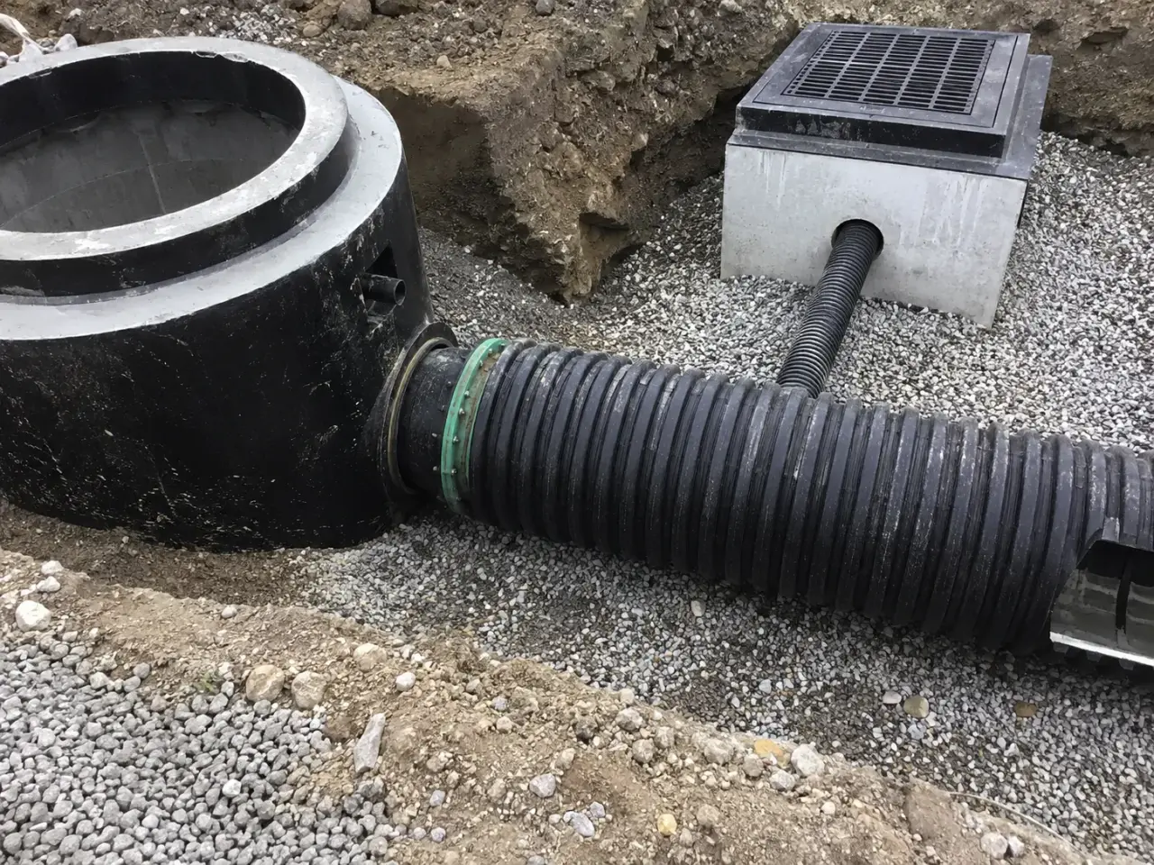 Underground Stormwater Systems in Aurora being built and completed on site by Harrowgate Group