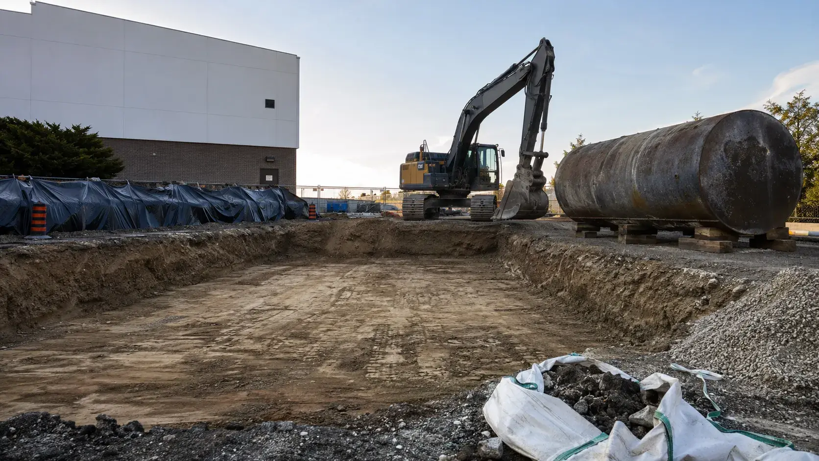 Underground Tank Removal, completed by Harrowgate Group