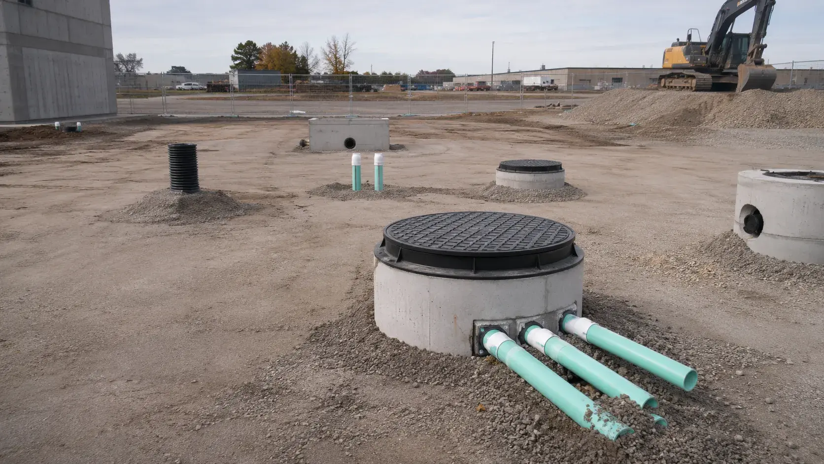 Underground Utilities in Markham, Ontario, completed by Harrowgate Group