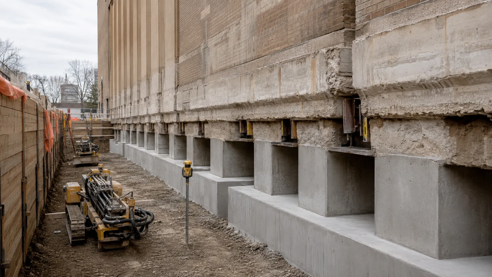 Underpinning Design-Build, completed by Harrowgate Group