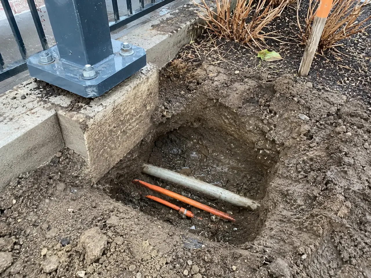 Utility Locating and Daylighting being built and completed on site by Harrowgate Group