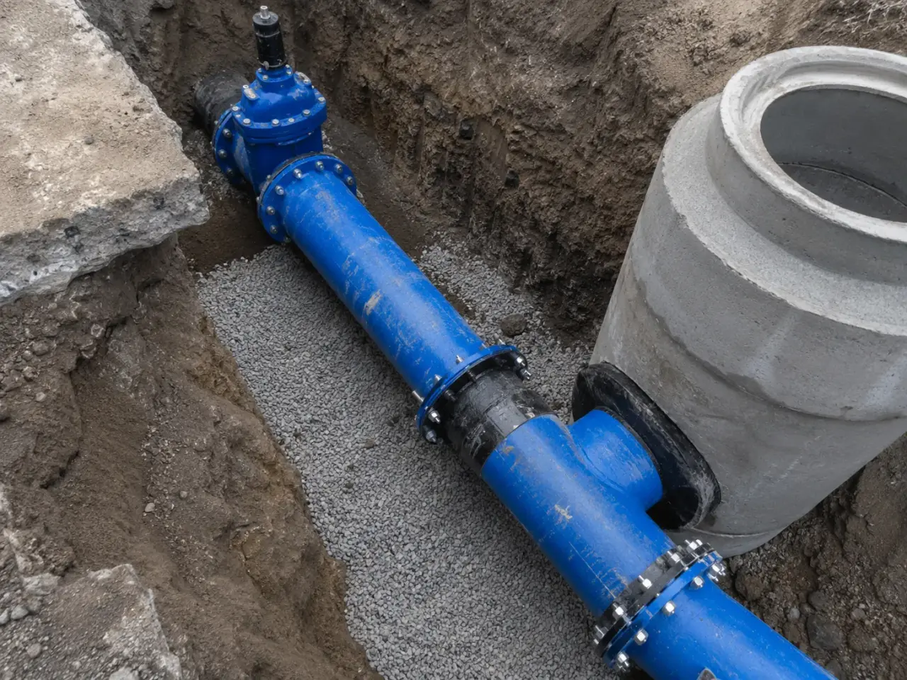 Watermain Replacement in Aurora being built and completed on site by Harrowgate Group